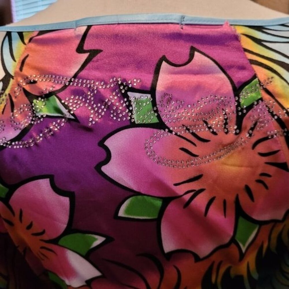 Women's Ed Hardy kimono style dress sexy rocker small rocker small - Picture 10 of 13